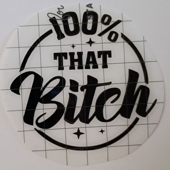 That B Vinyl Decal Funny Adult Girl Sticker Car Window Laptop Decal 3.5 inch - Picture 3 of 4